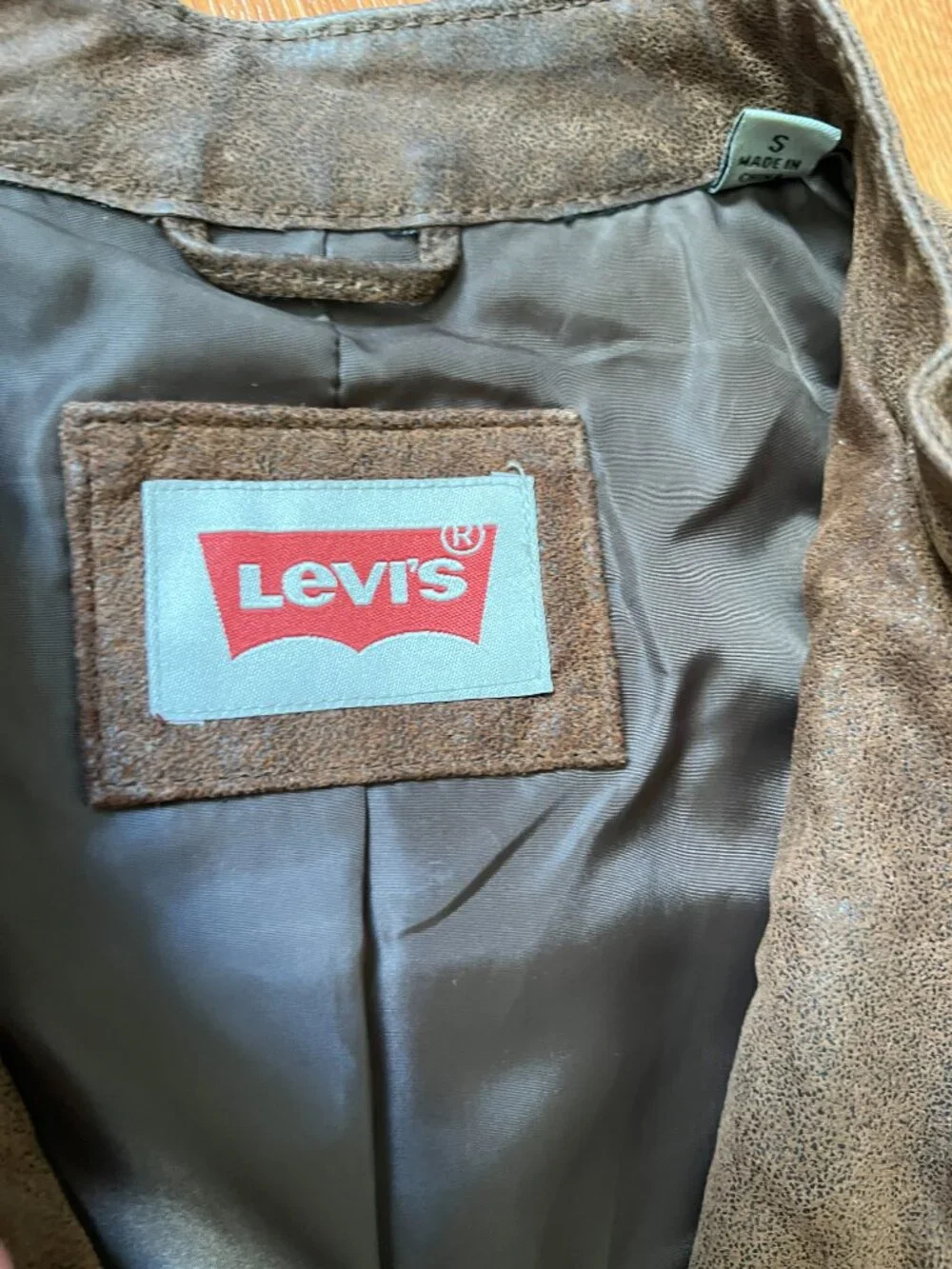 Levi's Classic Black Genuine Nubuck Leather Moto Jacket S - Picture 5 of 10